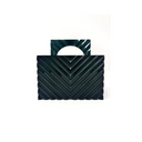 Victoria Handle Clutch - Forest Black