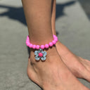 Kat Collar Anklet - Pink