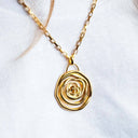 Rosette Necklace - Gold