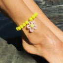 Kat Collar Anklet - Neon Yellow