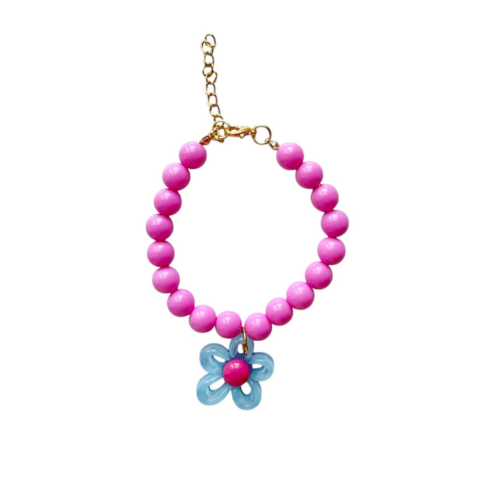 Kat Collar Anklet- Pink