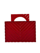 Victoria Handle Clutch - Strawberry