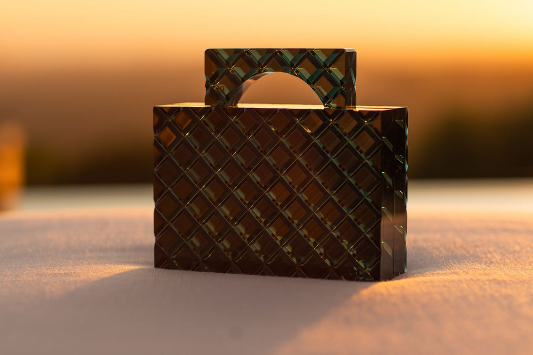 Gemma Handle Clutch - Forest Black