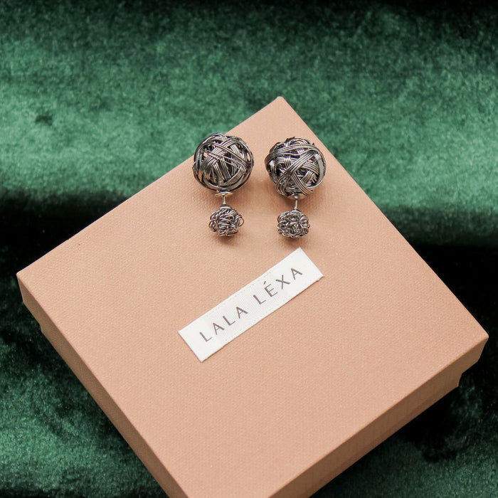 LALA LÉXA Margot Graphite Earrings