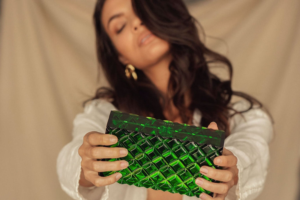 Gemma Clutch - Emerald