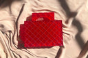 Gemma Handle Clutch - Strawberry