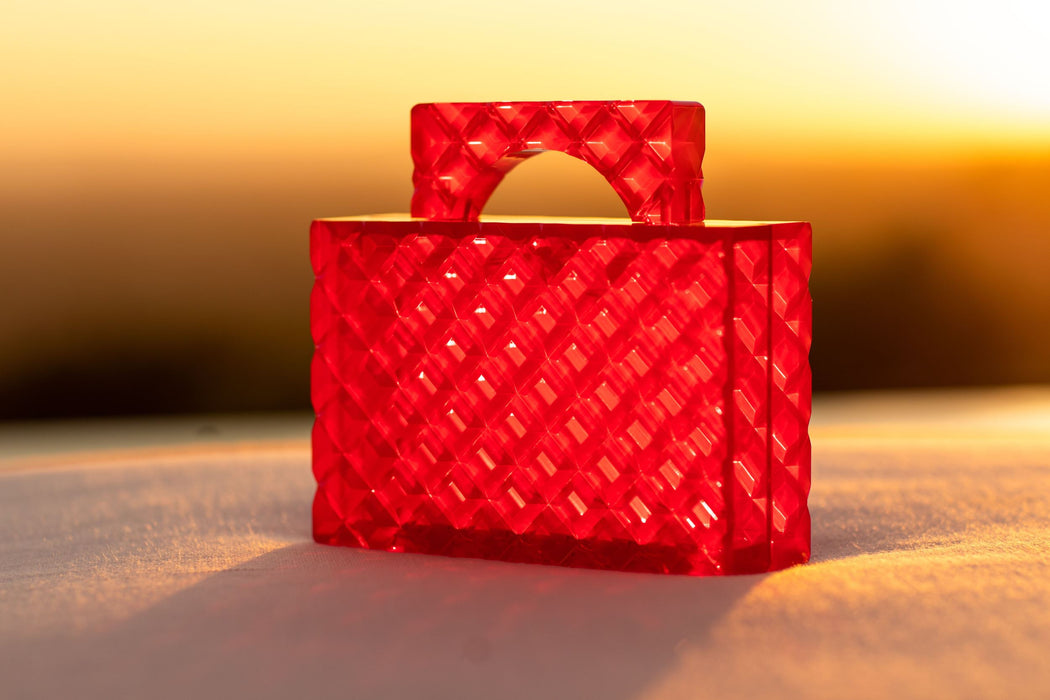 Gemma Handle Clutch - Strawberry